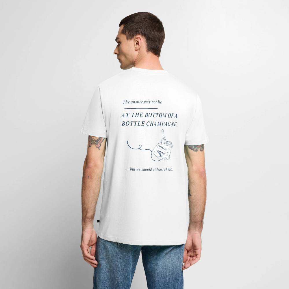 Bottoms Up Tee - white