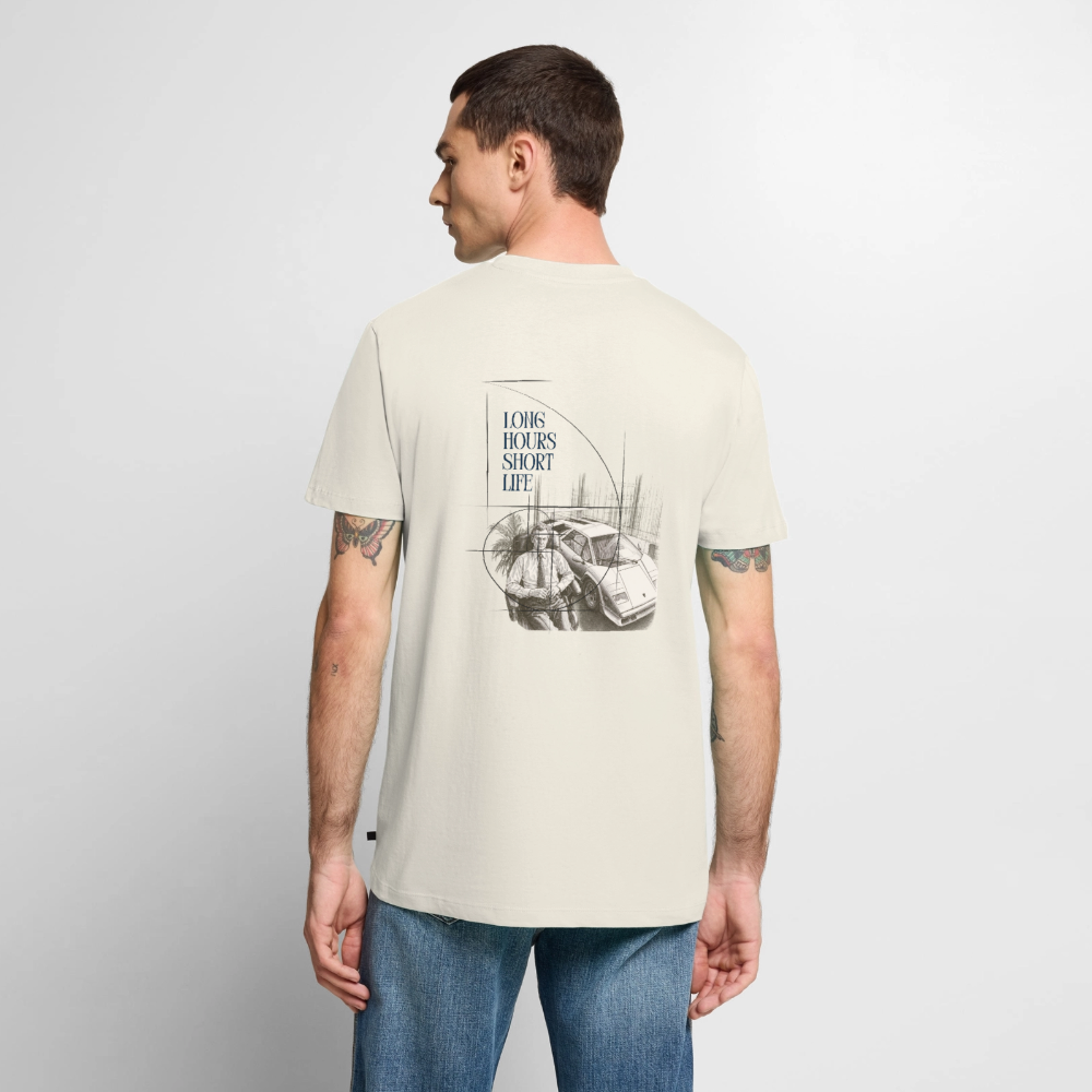 Long Hours Short Life Tee - off white