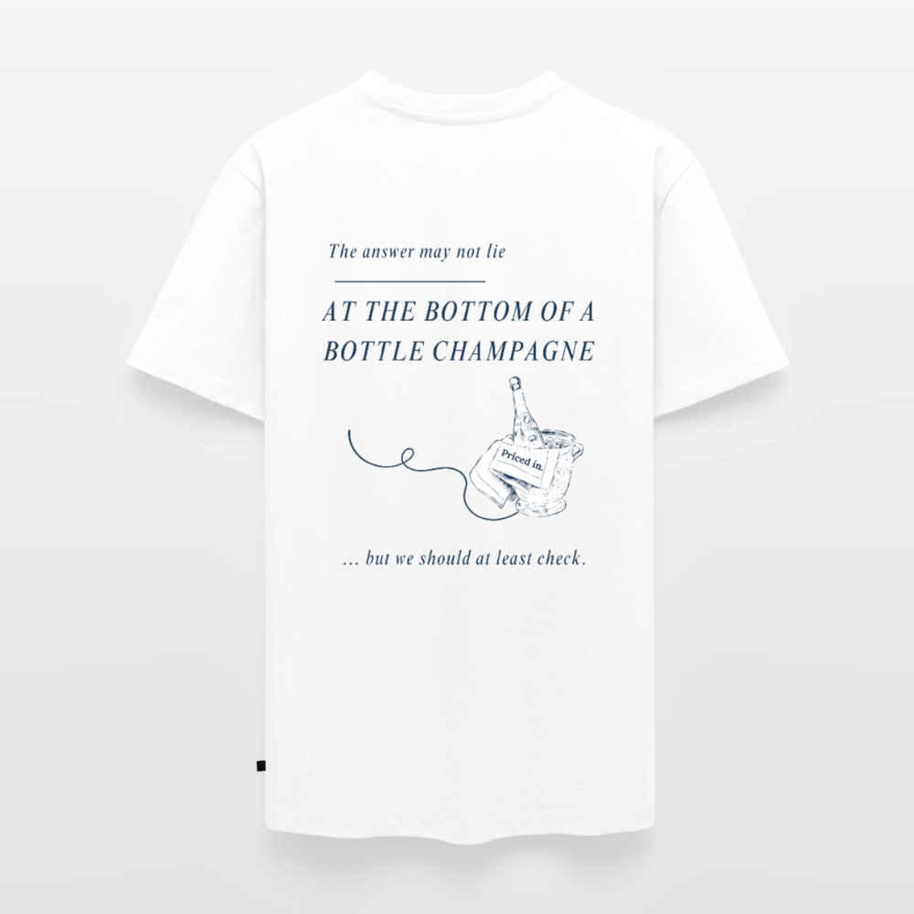 Bottoms Up Tee - white