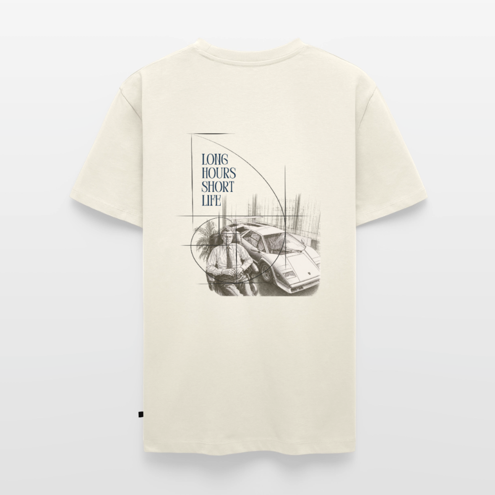 Long Hours Short Life Tee - off white